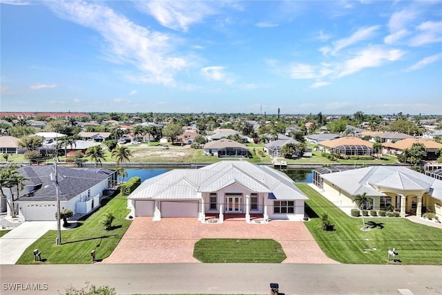 birds eye view of property featuring a residential view