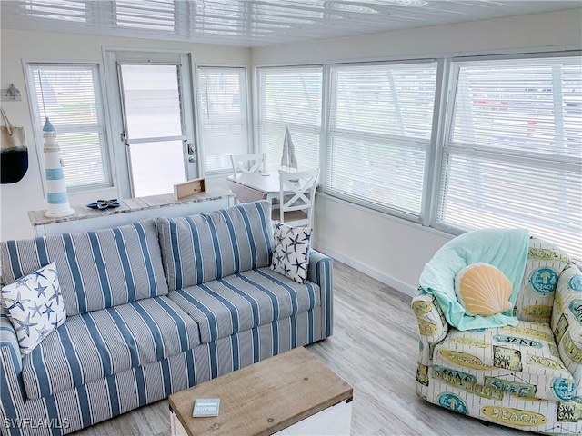 view of sunroom / solarium