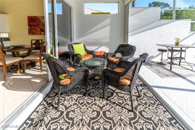 sunroom with a healthy amount of sunlight