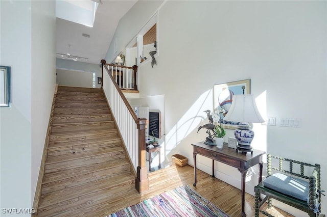 3643 N Rd, Naples, FL 34104 - stairs with wood finished floors