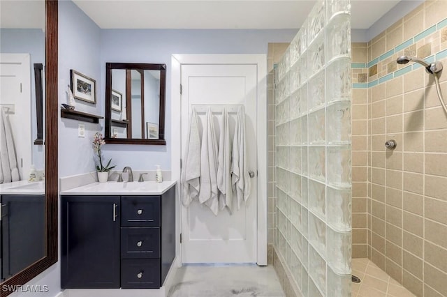 3643 N Rd, Naples, FL 34104 - bathroom featuring vanity and walk in shower
