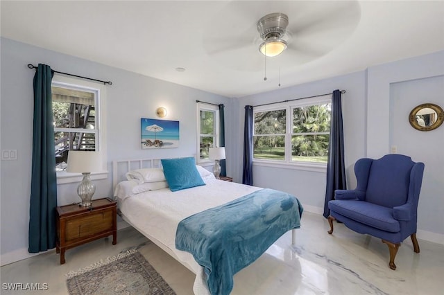 3643 N Rd, Naples, FL 34104 - bedroom featuring baseboards and a ceiling fan
