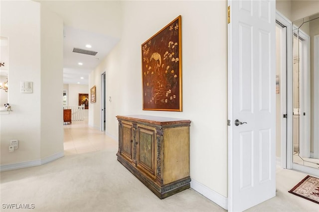 5979 Trophy Dr Unit 1604, Naples, FL 34110 - hall featuring carpet, recessed lighting, and baseboards