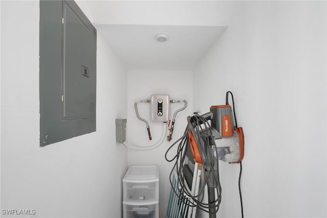 utility room featuring electric panel