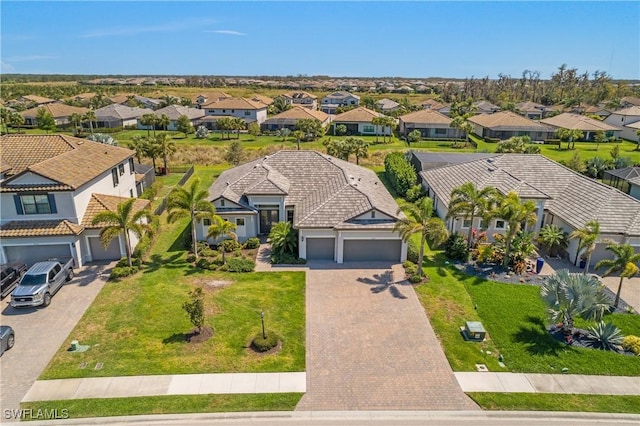 drone / aerial view featuring a residential view