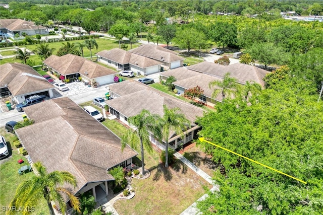 bird's eye view featuring a residential view