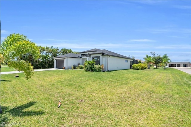 exterior space with an attached garage and driveway