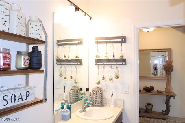 bathroom with vanity