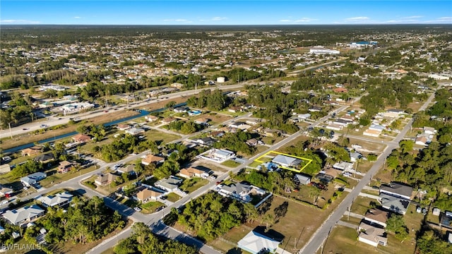 drone / aerial view with a residential view