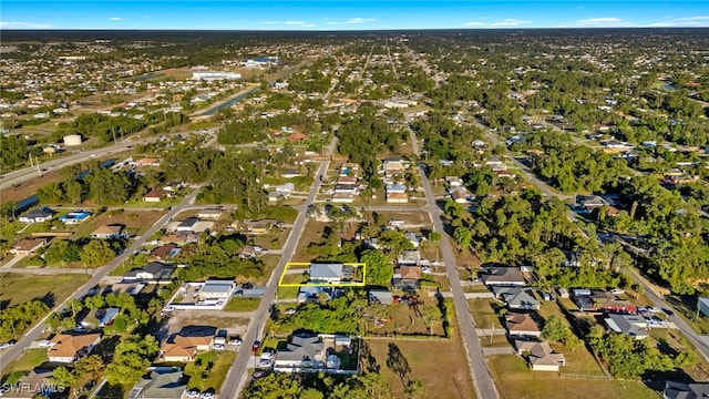 bird's eye view featuring a residential view