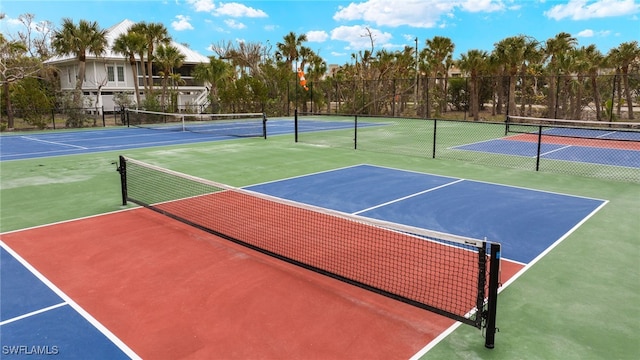 view of sport court with community basketball court and fence