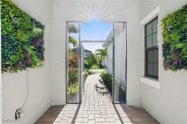 view of doorway to outside