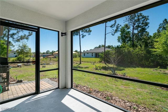 view of sunroom / solarium