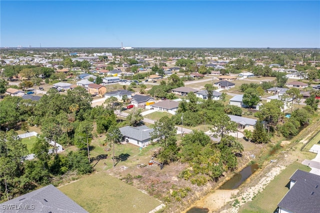 aerial view featuring a residential view