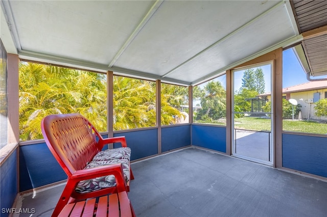 view of sunroom