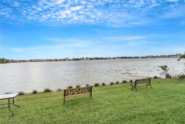 view of water feature