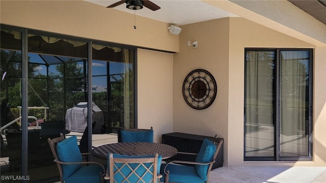 11573 SW Dallas Dr N, Lake Suzy, FL 34269 - view of patio featuring ceiling fan