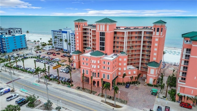 exterior space featuring a water view