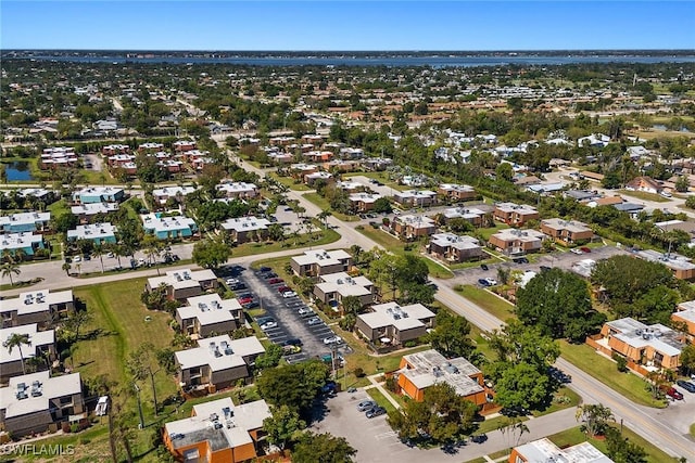 aerial view featuring a residential view