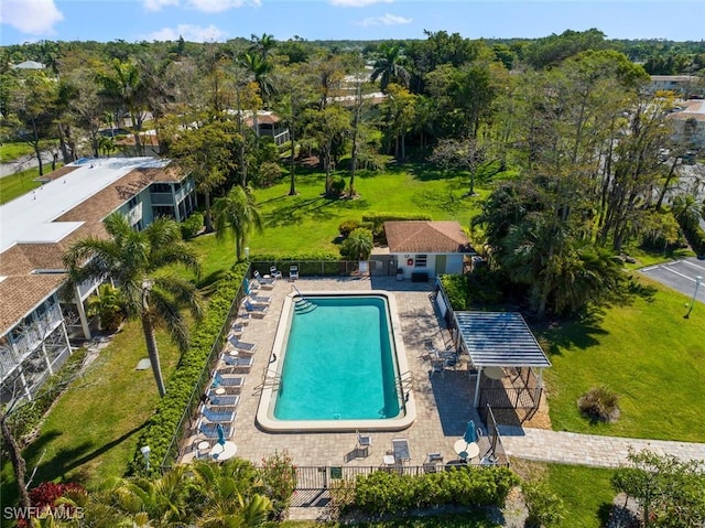 birds eye view of property