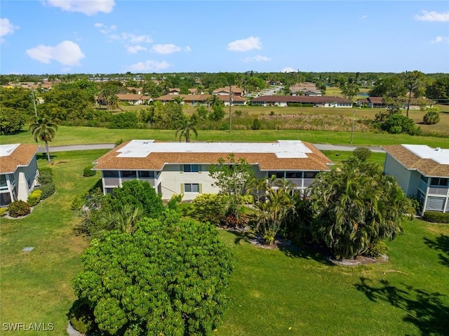 drone / aerial view featuring a residential view