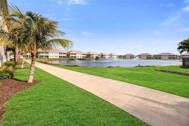 water view featuring a residential view