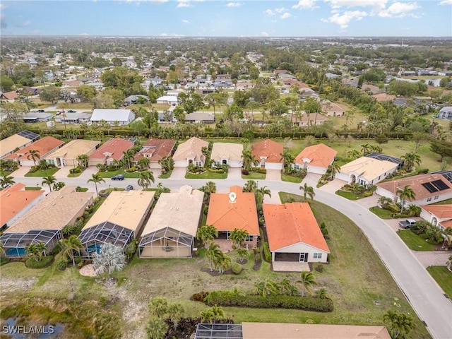 bird's eye view featuring a residential view