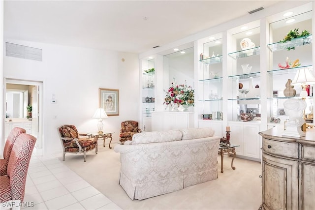 4079 Los Altos Ct, Naples, FL 34109 - living room featuring light carpet and recessed lighting