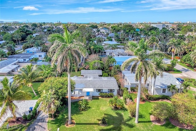 bird's eye view with a residential view