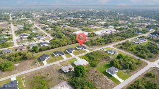 aerial view featuring a residential view