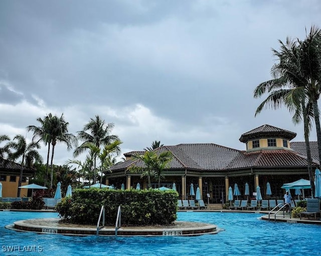 view of pool