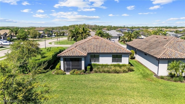 birds eye view of property featuring a residential view