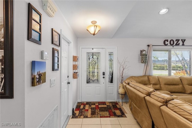 3319 Surfside Blvd, Cape Coral, FL 33914 - tiled entryway with visible vents and recessed lighting