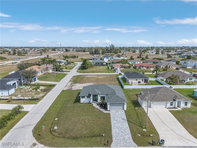 aerial view featuring a residential view