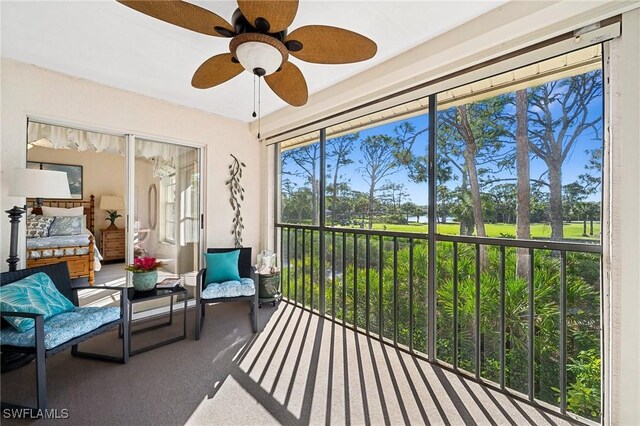 view of sunroom / solarium