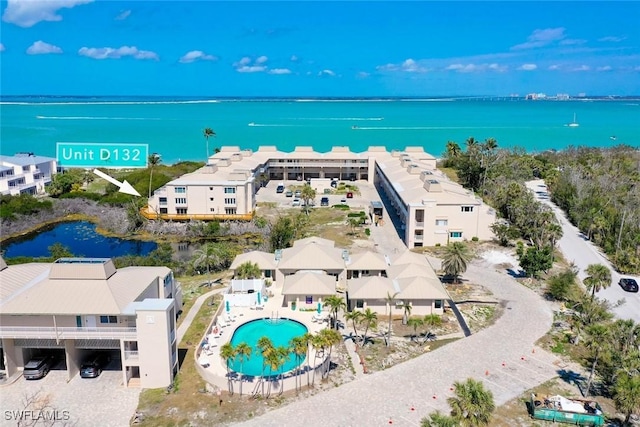 200 Periwinkle Way Unit 132, Sanibel, FL 33957 - aerial view featuring a water view