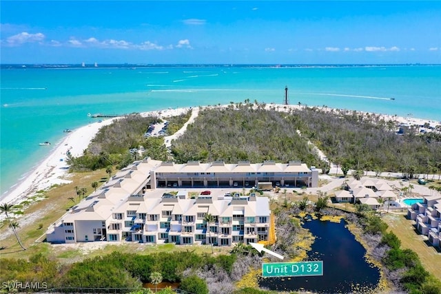 200 Periwinkle Way Unit 132, Sanibel, FL 33957 - aerial view with a beach view and a water view