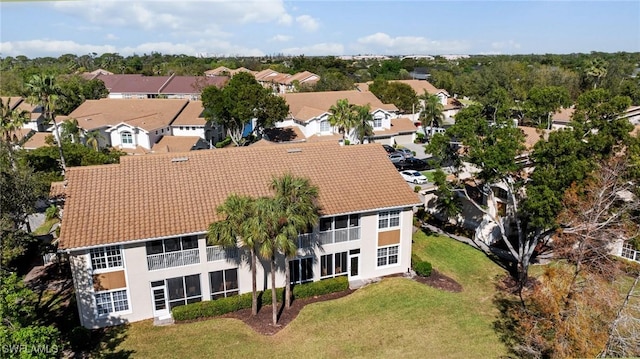 bird's eye view featuring a residential view