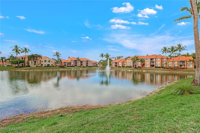 view of water feature featuring a residential view