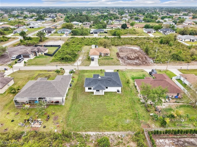 bird's eye view featuring a residential view