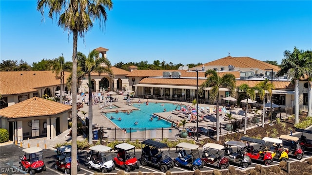 pool featuring a patio