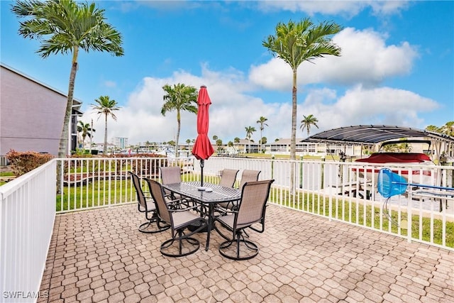 view of patio / terrace with outdoor dining space