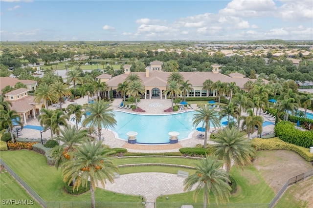 birds eye view of property