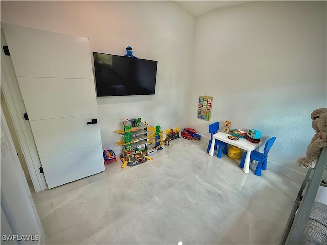 view of recreation room