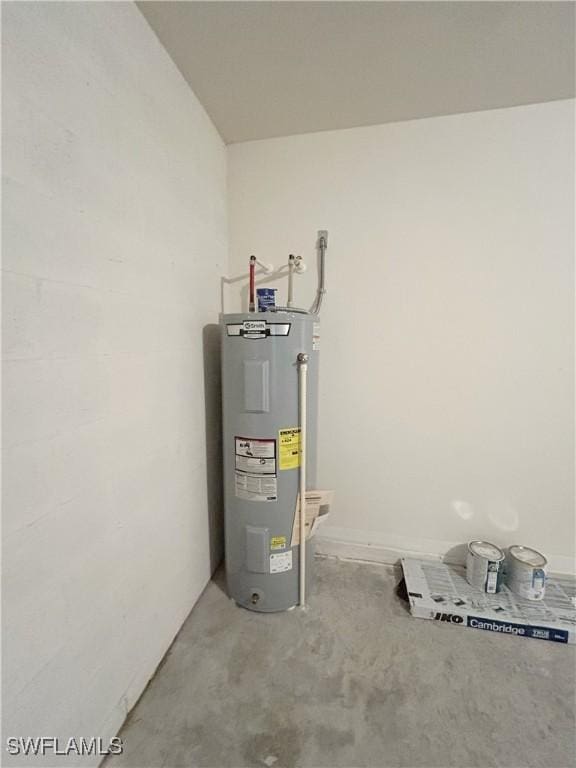 utilities featuring electric water heater