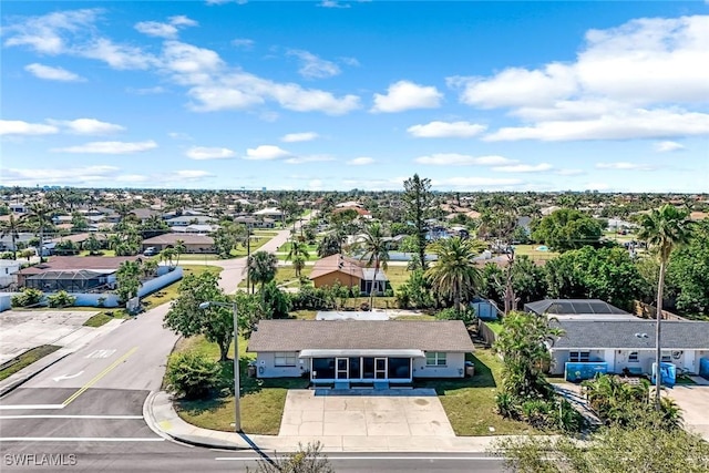 bird's eye view featuring a residential view