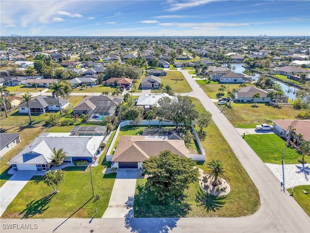 bird's eye view featuring a residential view