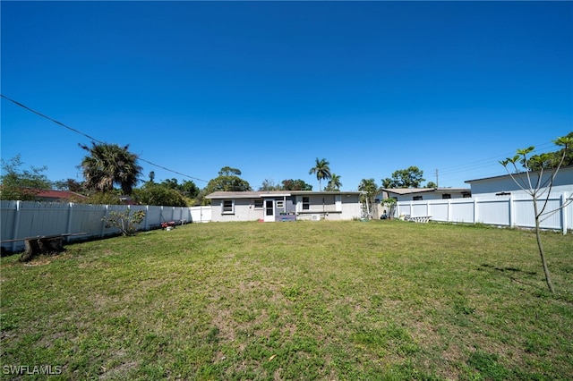 1862 Moreno Ave, Fort Myers, FL 33901 - view of yard featuring a fenced backyard