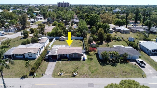 1862 Moreno Ave, Fort Myers, FL 33901 - drone / aerial view with a residential view
