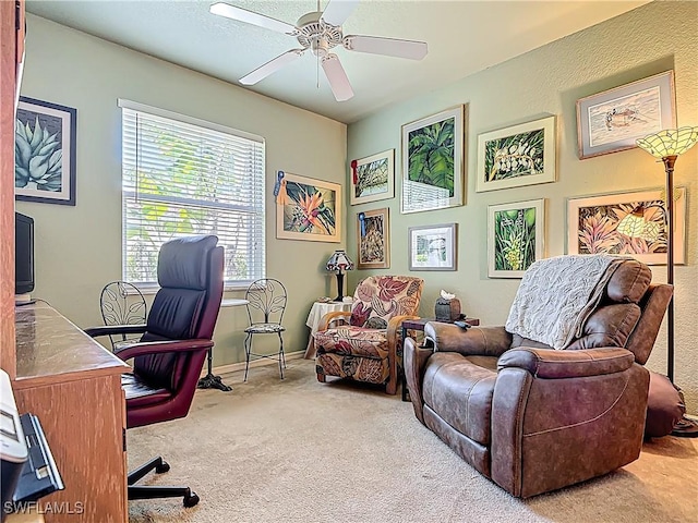 2030 Rio Nuevo Dr, North Fort Myers, FL 33917 - office space with carpet floors and a ceiling fan